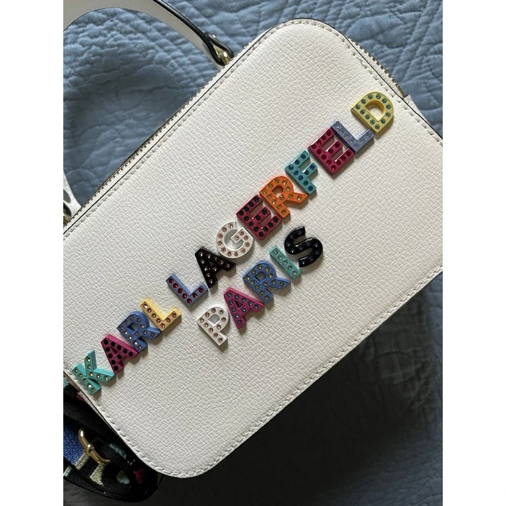 Karl Lagerfeld‎ Paris Simone Lunchbox Crossbody Color wet  Why/Stone
